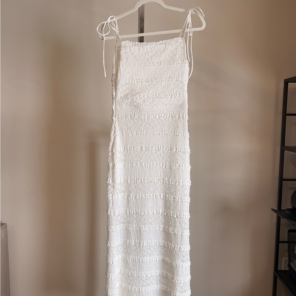 These Three White Ruffle Maxi Dress - Picture 2 of 5